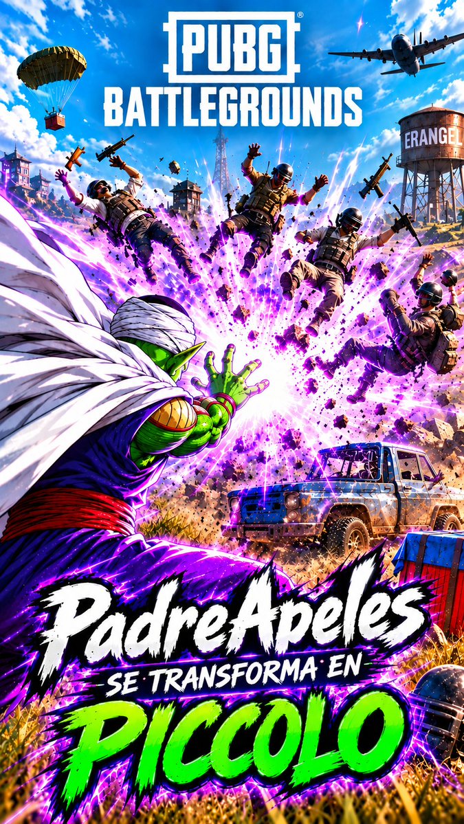 TEAMPUBGSPAIN's tweet photo. 👽¡PadreApeles se convierte en #Piccolo!
#Pubg #Battlegrounds #Battleroyale
#Shorts #Pubgshorts #Pubgclips #Ps5 #Gameplay 
https://t.co/w4LH6hffmY https://t.co/crbFVbiLRE