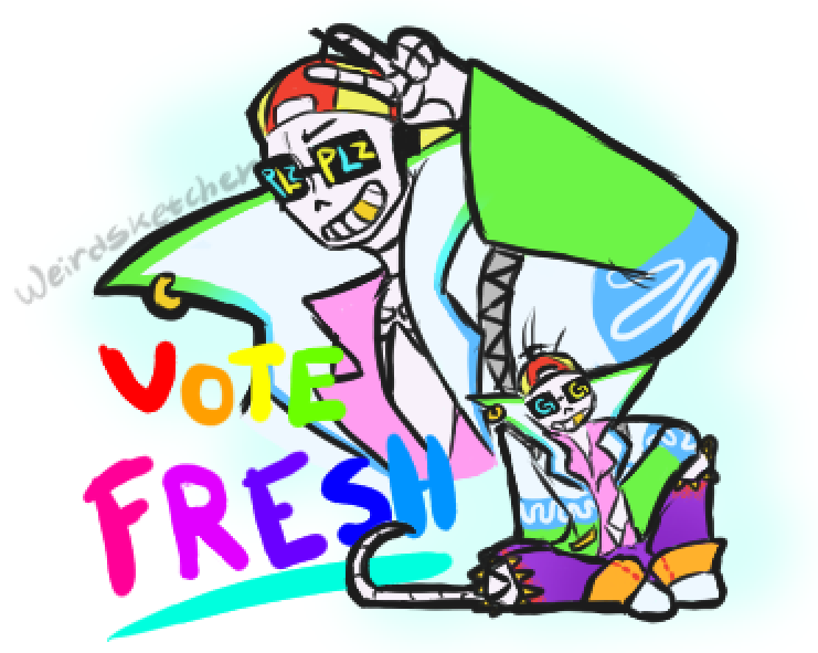 Weirdsketcher_'s tweet photo. C'MON PEOPLE VOTE FRESHHHHHHHH https://t.co/yBRtTXEnU2