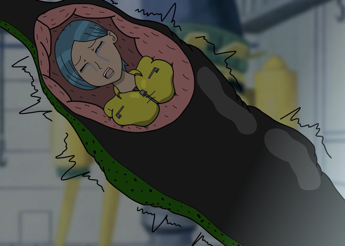 FemFataleLover's tweet photo. - Cell Absorbs Bulma
___
What turned into a regular day of rebuilding the time machine turned to horror as Cell ambushes Bulma with his tail, trapping her within coils, before proceeded to swallow her whole, adding her knowledge to the Bio-Android's own mind and in her new home~. https://t.co/XpiaWOaNIP