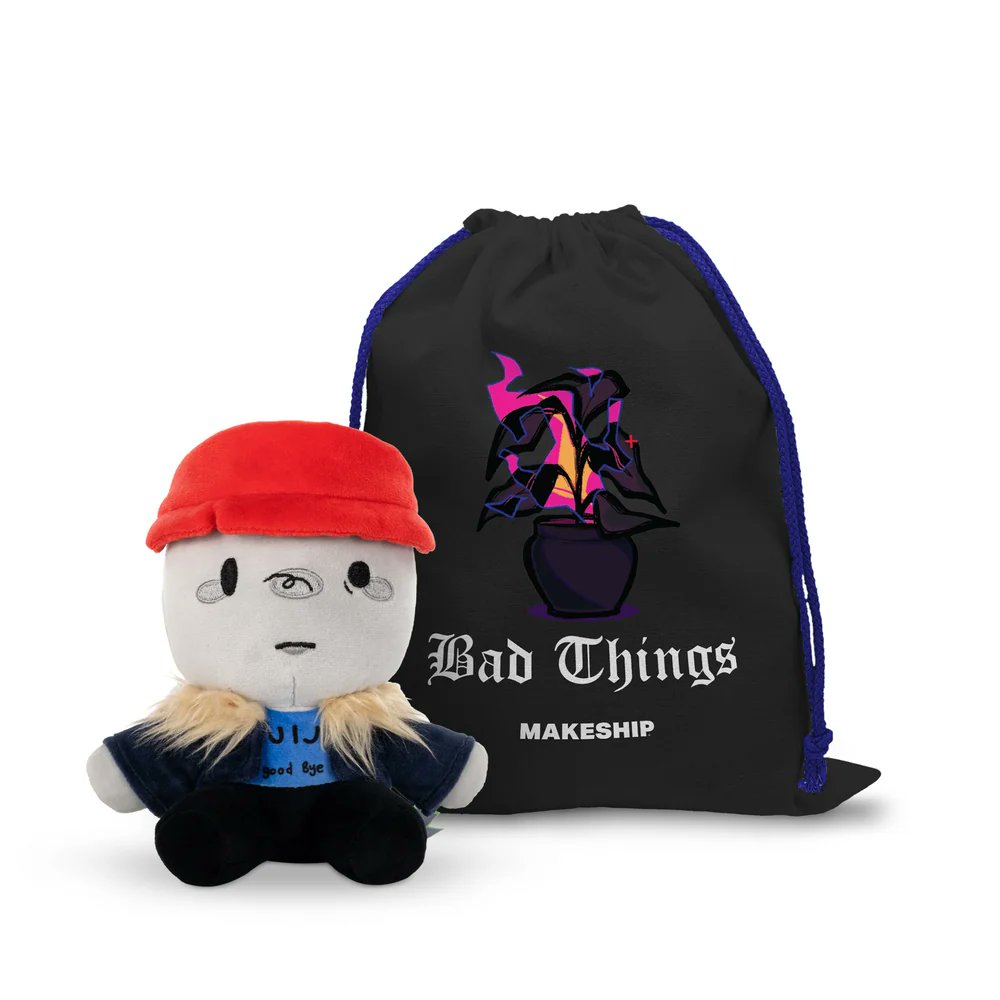 badthingsnews's tweet photo. 🚨 MAKESHIP / PLUSH NEWS! 🚨

The Ivan Plushie campaign has now been extended to the 16th! If the goal of 4,200 plushies sold is met, there will be a sticker drawn by tumblr user @/halicoscorner included.

(There’s also a new custom bag!)

#BadThingsRoblox #BadThingsIvan https://t.co/lVVyMw1uI6