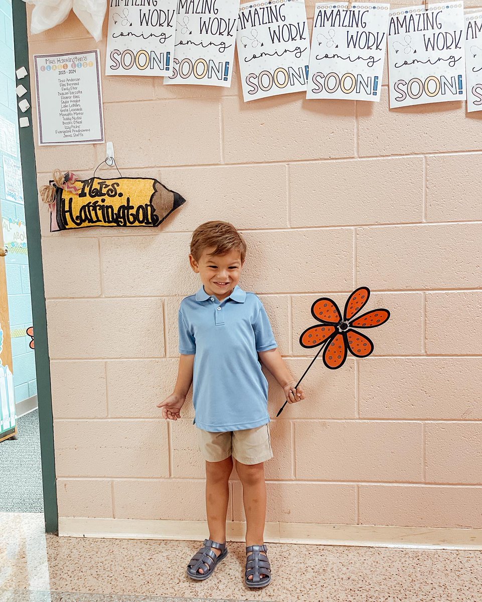 ChetCrabilrq's tweet photo. Tomorrow is Pre-K 3’s first day! Liam was excited until we reached the classroom door, then got a little unsure. My baby is growing up so fast, but I’m excited for this next chapter. Let’s do this, Pre-K 3! https://t.co/UYdjOiDg46