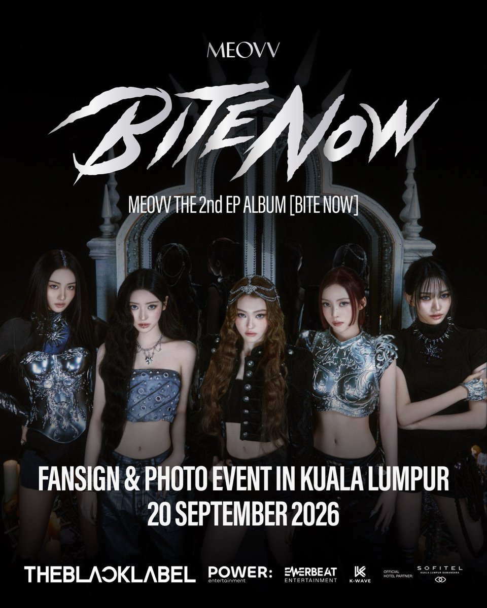 power_ent_'s tweet photo. ✨MEOVV FANSIGN &amp; PHOTO EVENT IN KUALA LUMPUR✨

📅 EVENT DATE: 2026.09.20 (Sunday)
📍 LOCATION: KUALA LUMPUR, MALAYSIA
⏳ APPLICATION PERIOD:
2026.09.09 (Wed) 12:00 — 2026.09.11 (Fri) 23:59 (UTC+8)

Application link: https://t.co/BCj5GI5bTG

💕Looking forward to meeting you all. https://t.co/foAYEHVNKD
