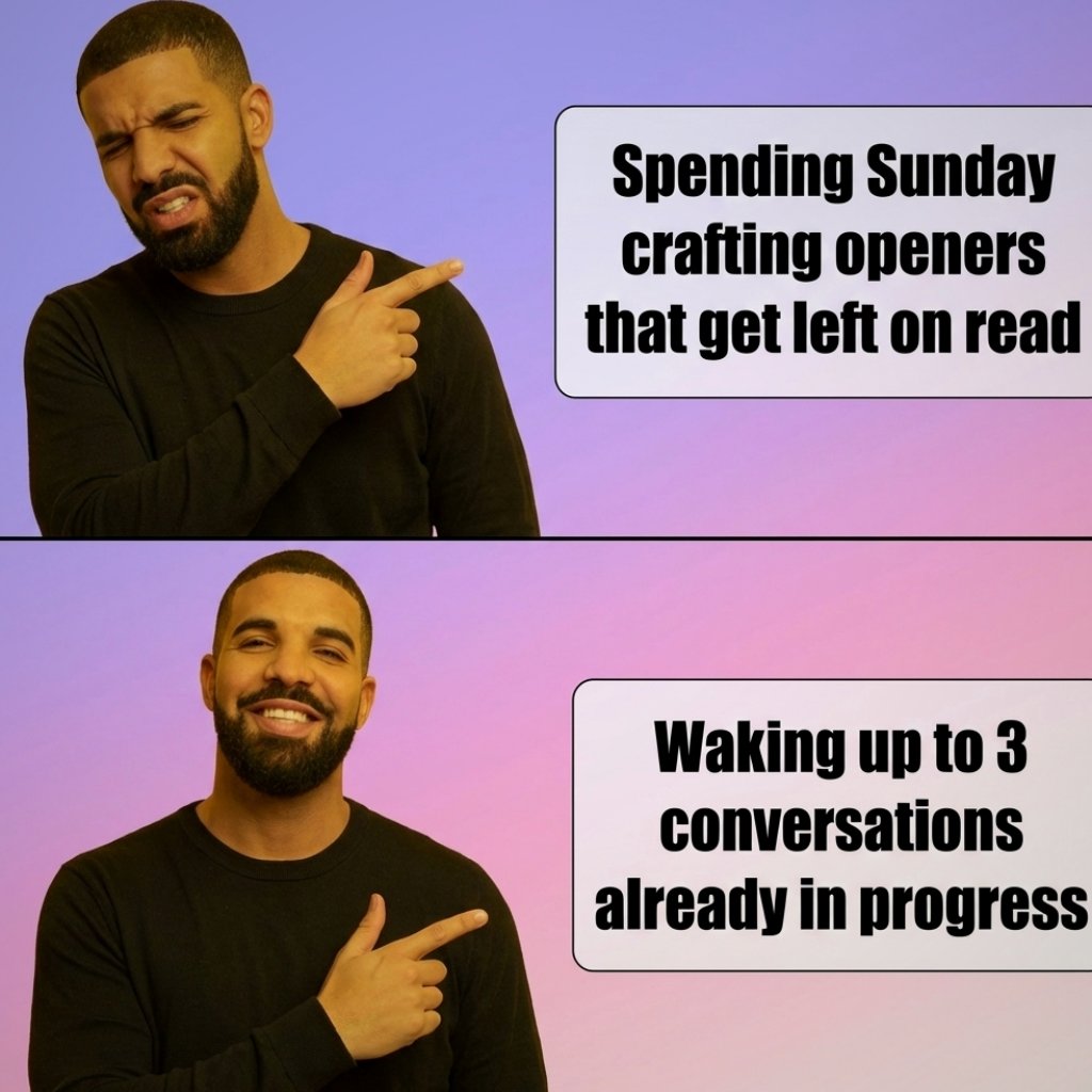 letsmatchamberr's tweet photo. Staring at your screen waiting for a response that isn't coming isn't a vibe, it's just a tragic way to spend your weekend. Pivoting to a system where plans are already locked in and the momentum is constant—that is the actual flex https://t.co/KzrLGuKx98