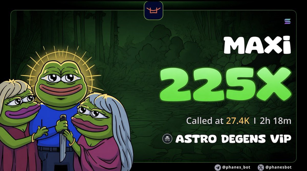 astro_degens's tweet photo. Massive🔥 Made 255x in $MAXI 

Spotted at just $27.4K MC → ran  all the way to $6.17M MC 

bought it from ~ $40 got up to $8,000+ 

ASTRO DEGENS VIP was there EARLY. ⚡ 255x 🔥

Another gem pulled straight from the Trenches .
Stop chasing pumps. Start catching them BEFORE the crowd. 👀🔥

ASTRO DEGENS VIP THE TRENCHES ARE ACTIVE.
Join TG → link: https://t.co/S2ls91EmWy