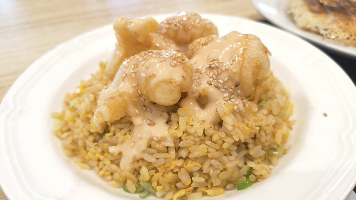 pekumdayo's tweet photo. #東京餃子軒 で #エビマヨチャーハン と #餃子 を食べました。 https://t.co/0sYUxKcCgg