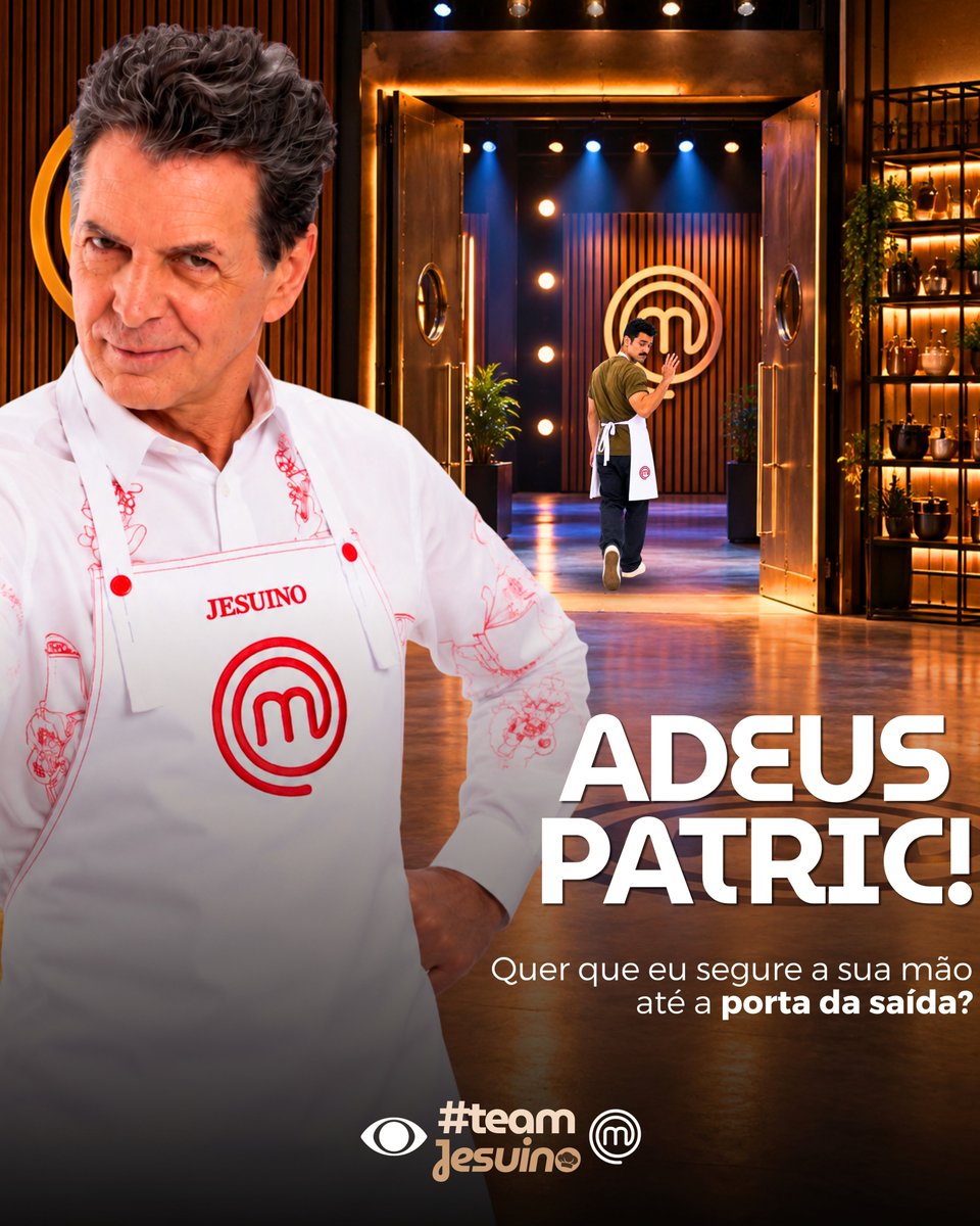 mc23_jesuino's tweet photo. Patric precisa que eu pegue na sua mão pra te levar até a porta de saída? Kkkk. Se ele quer companhia, eu vou: de mãos dadas e com aquele sorriso. A vida continua, com sabor, história e muita zoeira. 🍽️✨😏

#MasterChefBR https://t.co/twRr51NX5d