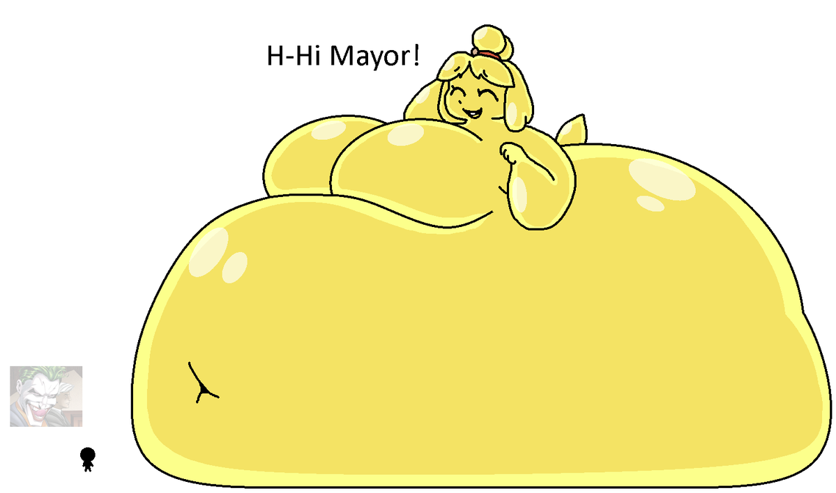 G0NG4R3X's tweet photo. Isabelle but she's big and fat and gooey and huge and shit https://t.co/shLw7pgq6D