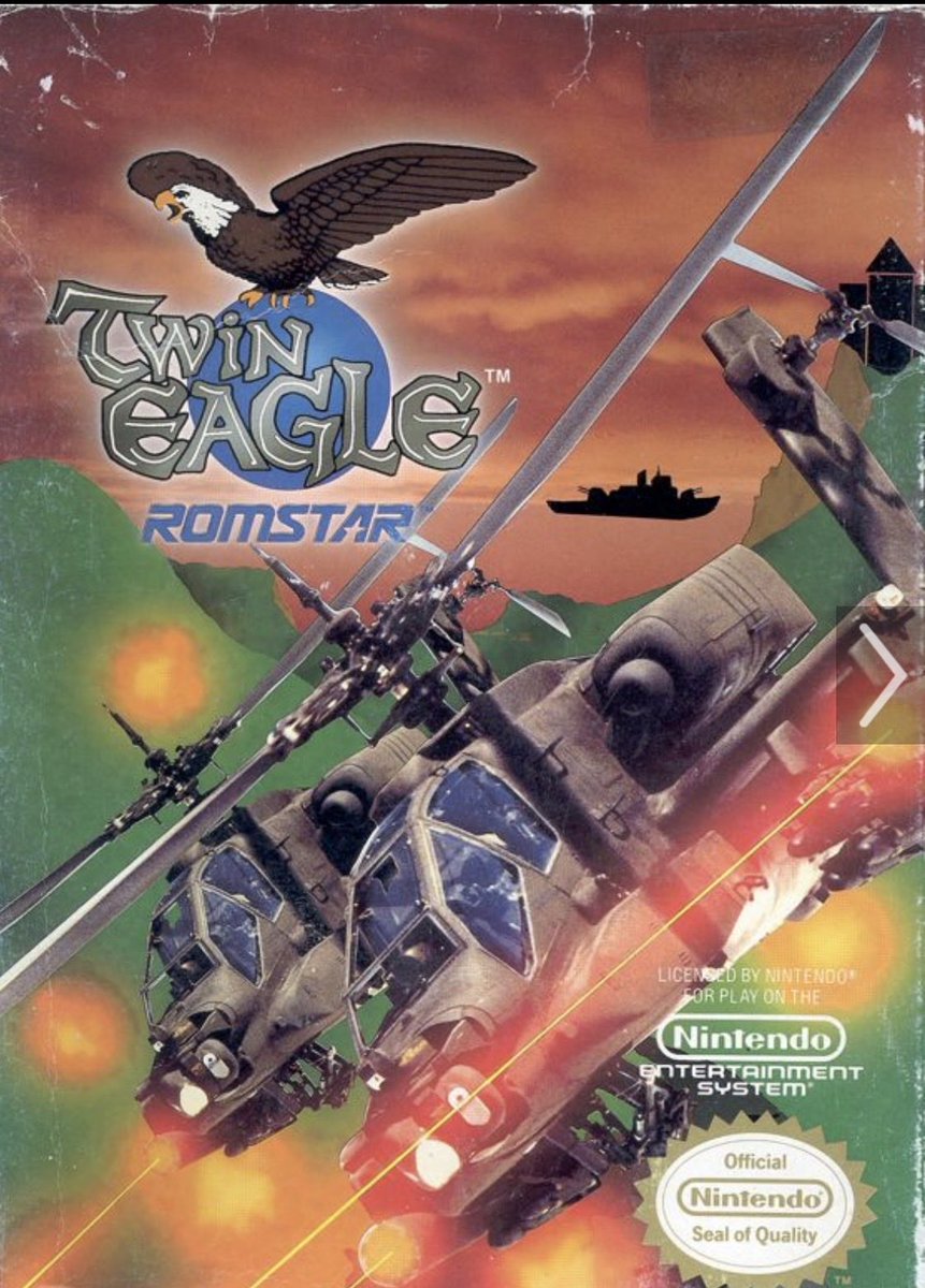 bwon35's tweet photo. Nintendo Wednesday-Twin Eagle (1989)…..@retrojoystickx……@RetroBlastUS……@Nintendork9……..#nintendowednesday……#ilovethe80s…….#wedNESday…….#twineagle…..#romstar……#romstargames……#nintendoforever…….. https://t.co/Fa9SvUlRmb