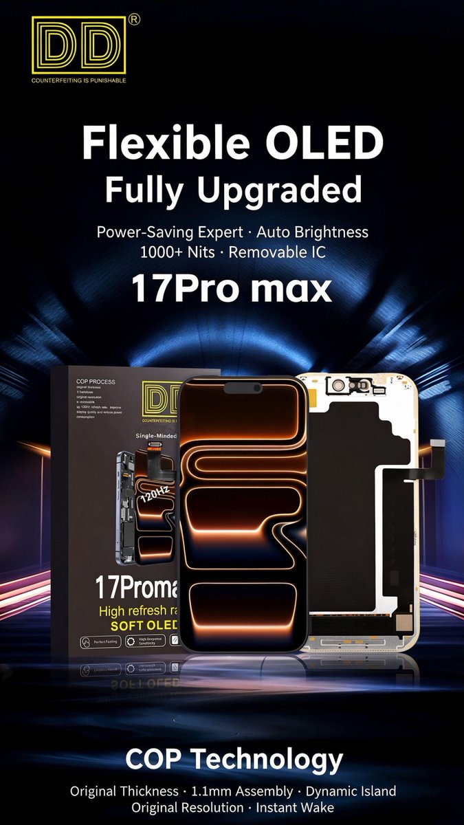 GxKama's tweet photo. DD Soft Oled Screens Source Factory Direct Supply
- VIP support, 100% test one by one after factory tested, not just speaking!
- Factory Price
- Support HongKong Delivery
Place orders find Kama via WhatsApp/ WeChat +86 139 2527 4119 https://t.co/OpN3fTdp6m