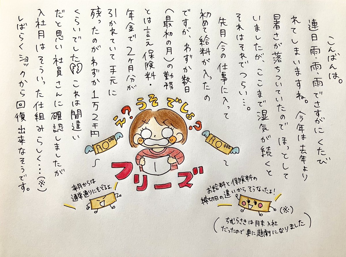 chimura7979's tweet photo. 2026年9月8日火ようび。
給料日まで貧乏生活続行中です😉🫶
#絵日記 #日記 #イラスト #コミックエッセイ #イラストエッセイ #日常 https://t.co/PUJBcwE8mc