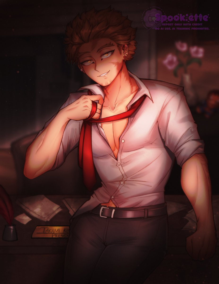 SpookletteVT's tweet photo. The president needs you to work overtime...

#hawks #keigotagami #hawksfanart #keigotakamifanart #ホークス #ヒロアカ https://t.co/GxHtiYNNeO