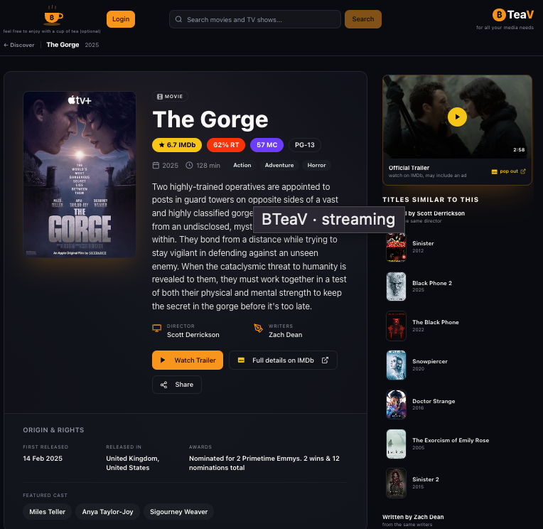 jimsbr's tweet photo. Where to stream The Gorge, live availability on @B_TeaV https://t.co/ljn4uR2XQu https://t.co/dOUtfGMdRt