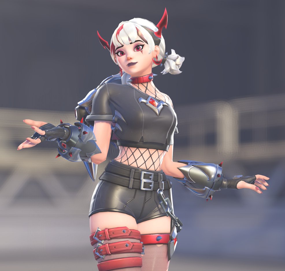 pampurins's tweet photo. These skins go well together so my headcanon now is that they all go to concerts together and Junker Queen pays for all their tickets 🖤 https://t.co/Xvi6RLh84C