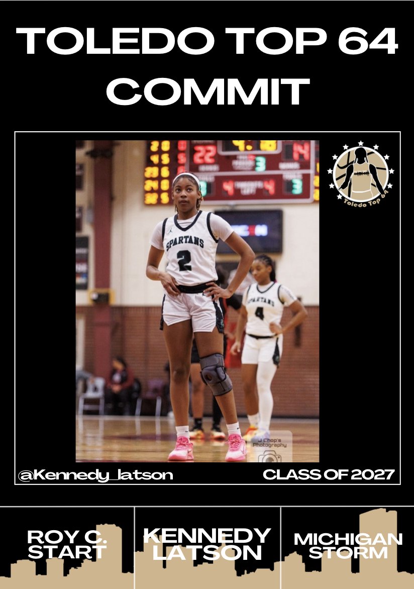 ToledoTop_64's tweet photo. 5'7 Kennedy Latson ('27) will be at the 2026 Toledo Top 64!!!
@Kennedy_latson @StartWBBall @stormAAU https://t.co/cTM79763bu