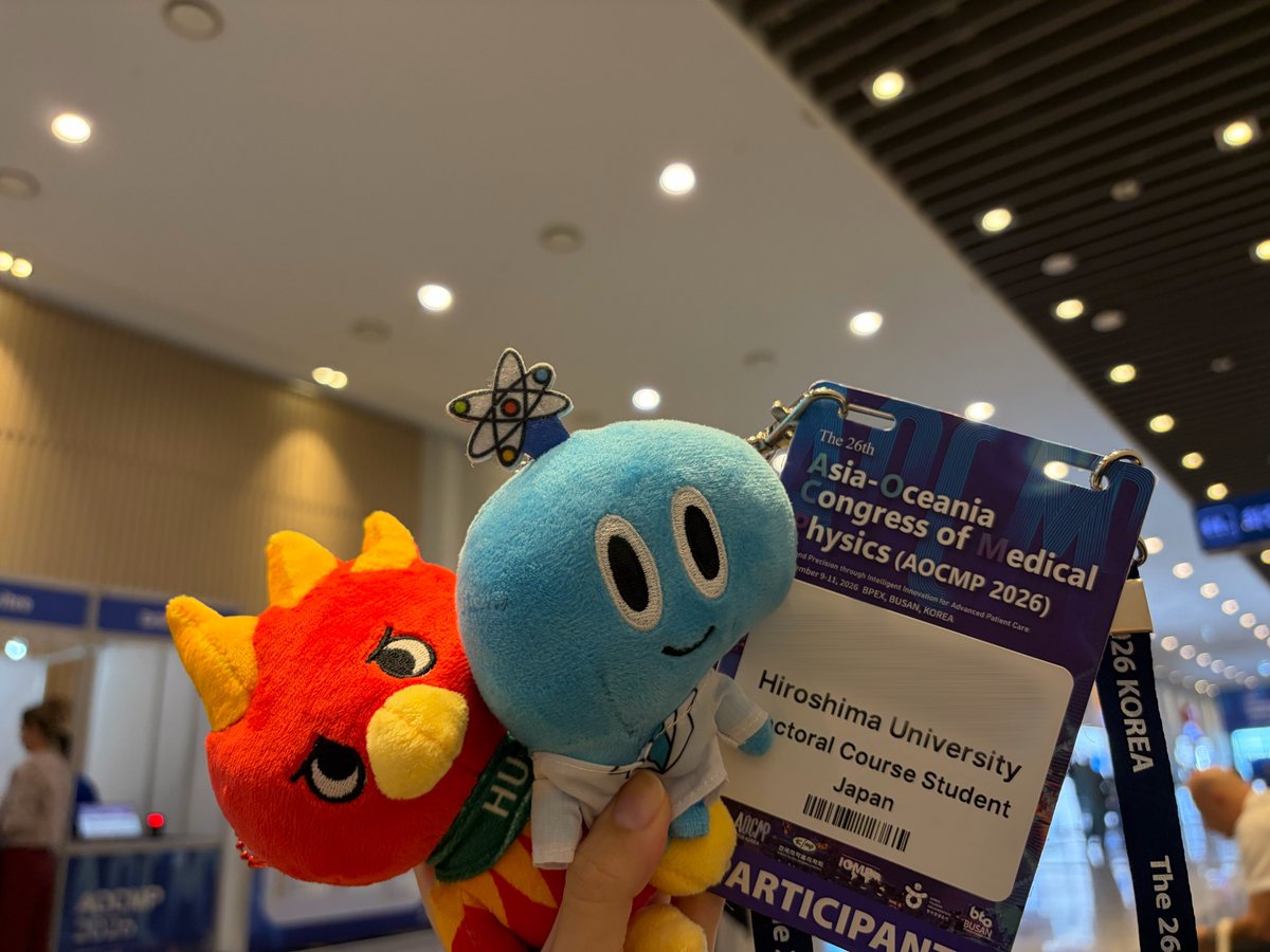 Hirodai_Medphys's tweet photo. 本日からよろしくお願いします！
 #AOCMP2026 https://t.co/CbCwm7c2XO