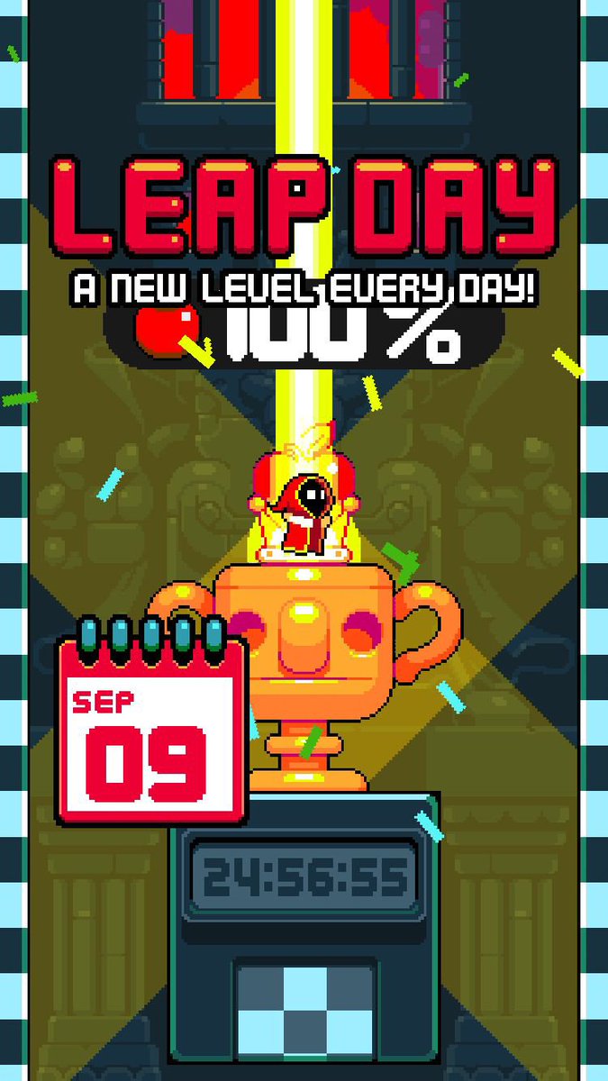 ArifHaidarS's tweet photo. Just beat 09/09/2026 in Nitrome's #Leapday!
First level clear with Hoodie. (Its ability is not very good tbh). https://t.co/EFkCOh7o5j