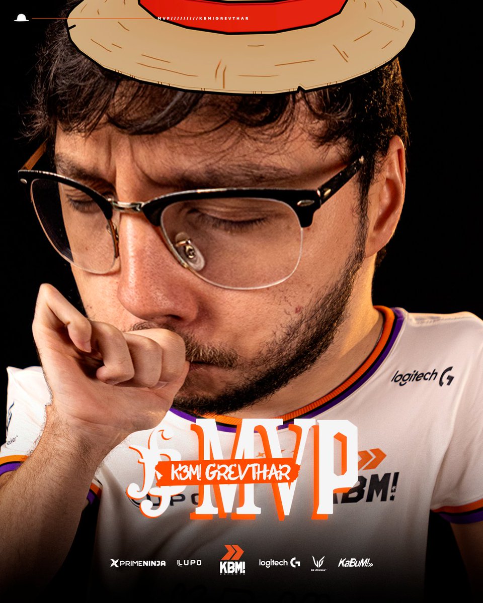 kabumesports's tweet photo. HOJE FOI DIA DO MIÓ LEVAR O MVP! 🧡
Além de ter apresentado uma série absurda, o capitão @Grevthar conseguiu de destacar e levar o grande MVP. 🙏
#GOKABUM https://t.co/krcZpYVu3A