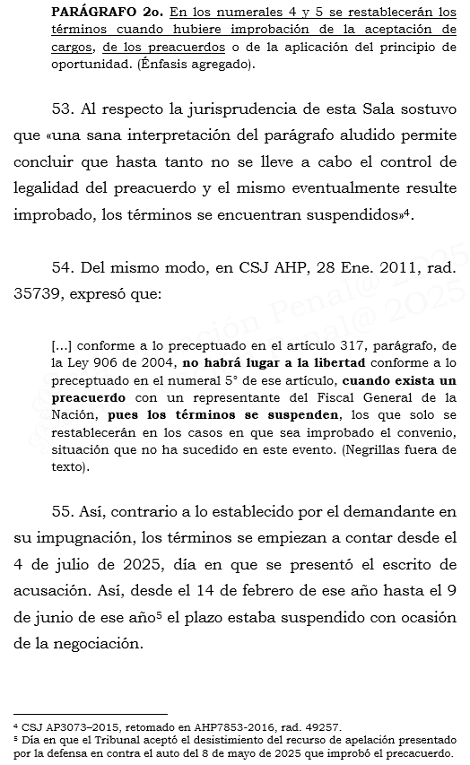loviedoH's tweet photo. Corte S. Rad. 74062/26 Habeas C. por vencimiento de términos en libertad.

Cuando el Juez de Garantías no realiza la audiencia por faltar datos de partes a intervenir: "El juez de garantías pudo realizar la verificación del caso por su cuenta desde antes y remitir la citación https://t.co/wtWZdIXqkE
