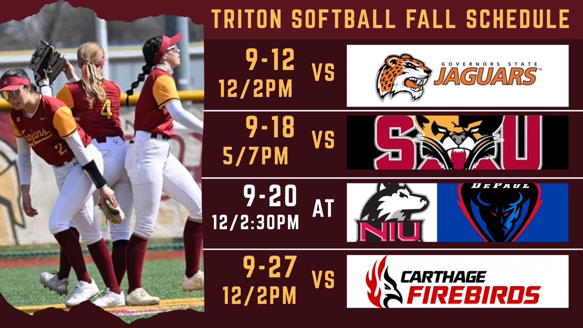 TritonSoftball_'s tweet photo. TROJANS FALL 2026 SCHEDULE!!🔥

#rolltroj #tc4l #12207 #lovethegame https://t.co/D1o8CGAWWo
