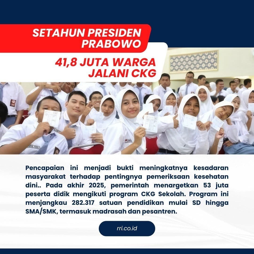 SilviAndriana1's tweet photo. Program Cek Kesehatan Gratis (CKG) menjadi langkah positif dalam meningkatkan kesadaran masyarakat terhadap pentingnya pemeriksaan kesehatan sejak dini. 
#CekKesehatanGratis #MasyarakatSehat #IndonesiaSehat https://t.co/tylGwFDwYz