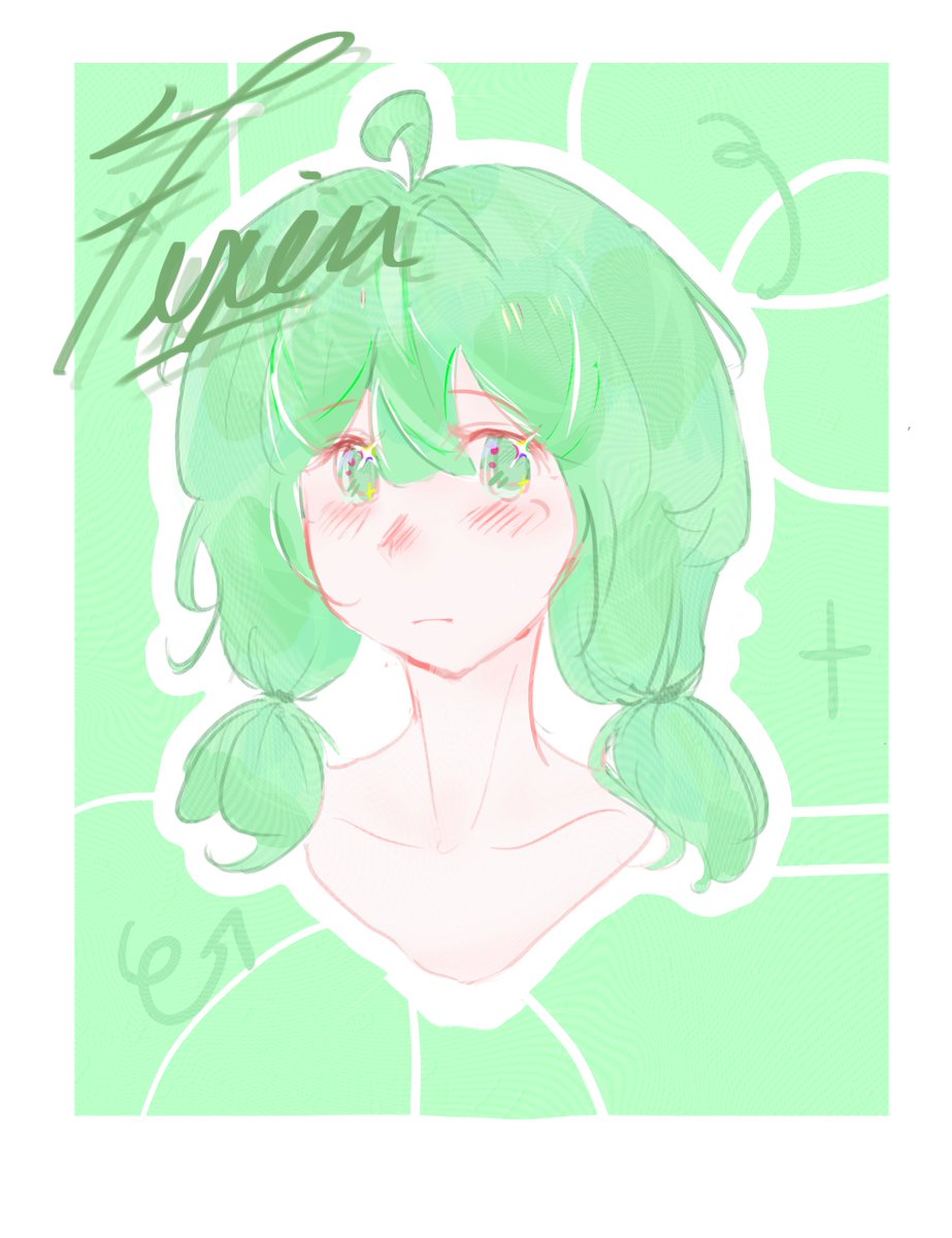 FuxinCh's tweet photo. Green!!🥰💚😋(open comms) https://t.co/WlLL4YOCwF