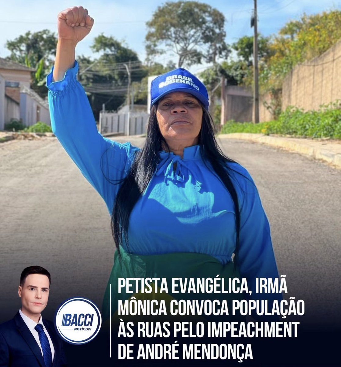irmamonica_13's tweet photo. Irmã Mônica publicou nesta terça-feira (08), no X, uma defesa do impeachment do ministro André Mendonça, do STF. Na mensagem, ela afirmou que "o povo precisa sair às ruas" para pressionar pelo afastamento do magistrado.
A manifestação ocorre em meio à crise envolvendo Mendonça https://t.co/XcekkHLvLC