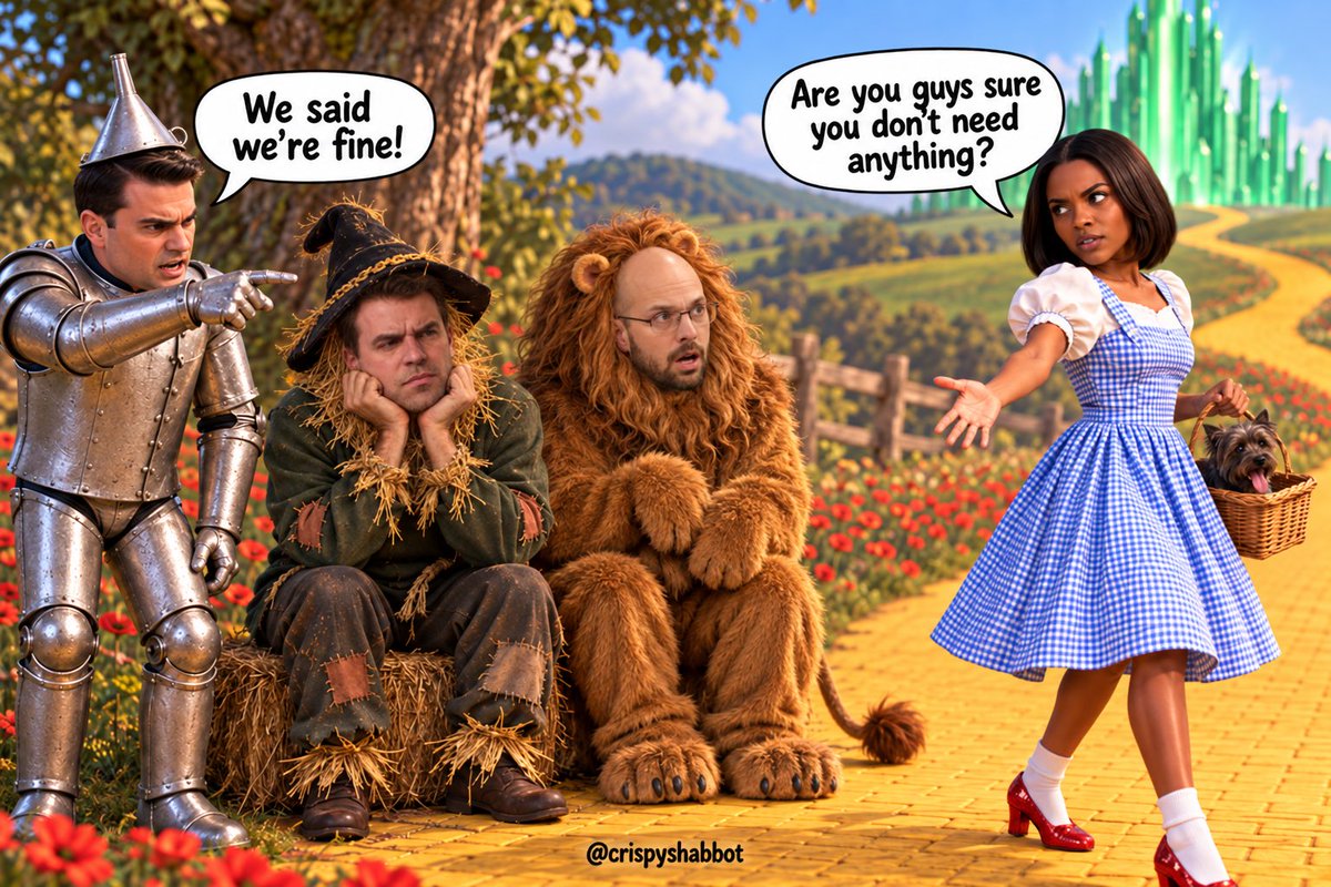 CrispyShabbot's tweet photo. @RealCandaceO The grown men had their chance…
Pay no attention to the noise behind the curtain… just keep moving forward. 🧅 https://t.co/uFaQ0P8uDt