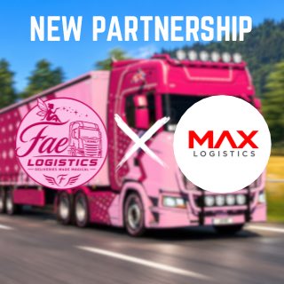 FaeLogistics's tweet photo. Excited to announce that we are now Partnered with 4 different VTC’s huge thank you to Oegema International VTC, Europa Executives, BrokenByDesign Group and Max Logistics for taking a chance on a growing VTC and choosing to partner with us! 🫡🚚 #ets2 #tmp #faelogistics https://t.co/LPHbLvI3gy