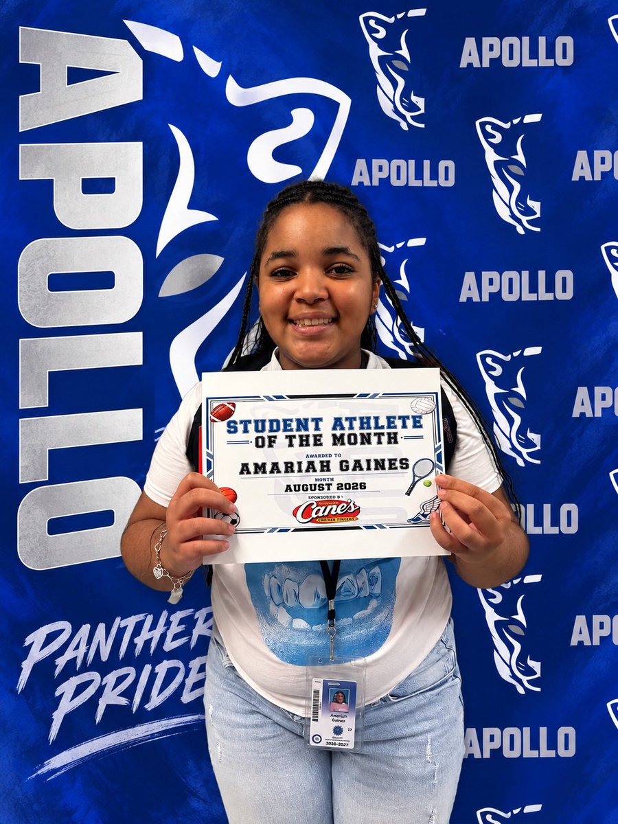 AJHAthletics's tweet photo. Congrats to our Student Athletes of the Month….Jaleel, Anthony, Amariah and Ceefin! They do a great job representing Apollo on and off the field of play…..they’ve got PANTHER PRIDE!!! @Apollo_JH @BERKNERFOOTBALL @berknerathletic https://t.co/MgRxSFonb0
