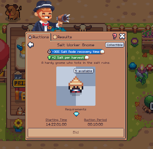 🔊 “Salt Worker Gnome” Auction 🧹ඞ🍚 - 75 units in total. (Scarce)