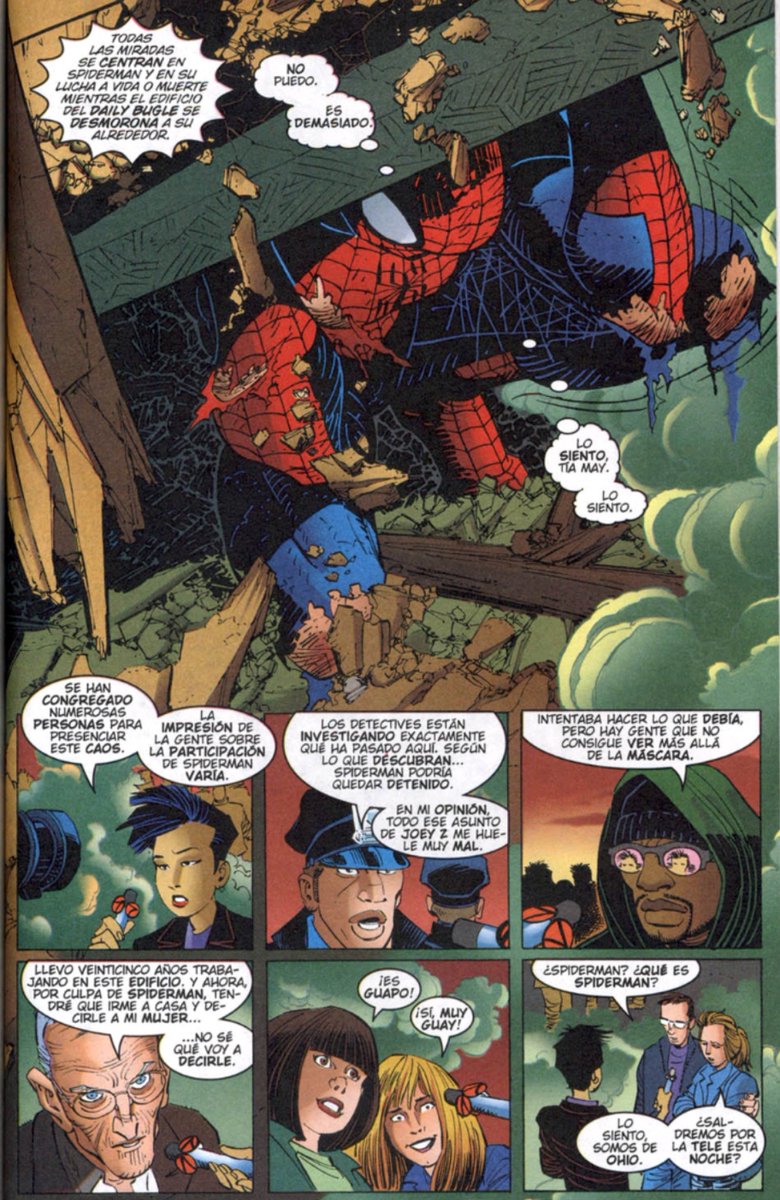 ultimatesketchy's tweet photo. Tienen un fetiche por recresr la escena de los escombros XD

Ya enserio QUE BUENA ESCENA verlo levantando el Bugle mientras la gente opina de la araña y el se esfuerza por salvar a la gente, siendo de sus mayores hazañas fisiscos. Y el como no se rinde por MJ ufff https://t.co/QY9DQ14Dxa