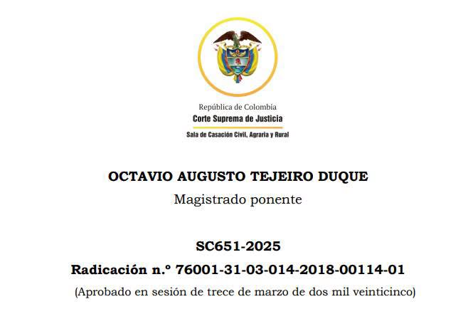 juridicascol's tweet photo. CONTRATO DE SEGURO DE DAÑOS: ACREDITACIÓN DEL SINIESTRO, PRUEBA DE LA CUANTÍA DE LA PÉRDIDA Y MORA DE LA ASEGURADORA.

¿DESEAS ESTAR ACTUALIZADO DIARIO DE TODA LA JURISPRUDENCIA DEL PAIS? SUSCRIBETE 👉https://t.co/BfjLIlBhtB https://t.co/HADrZjOXiM