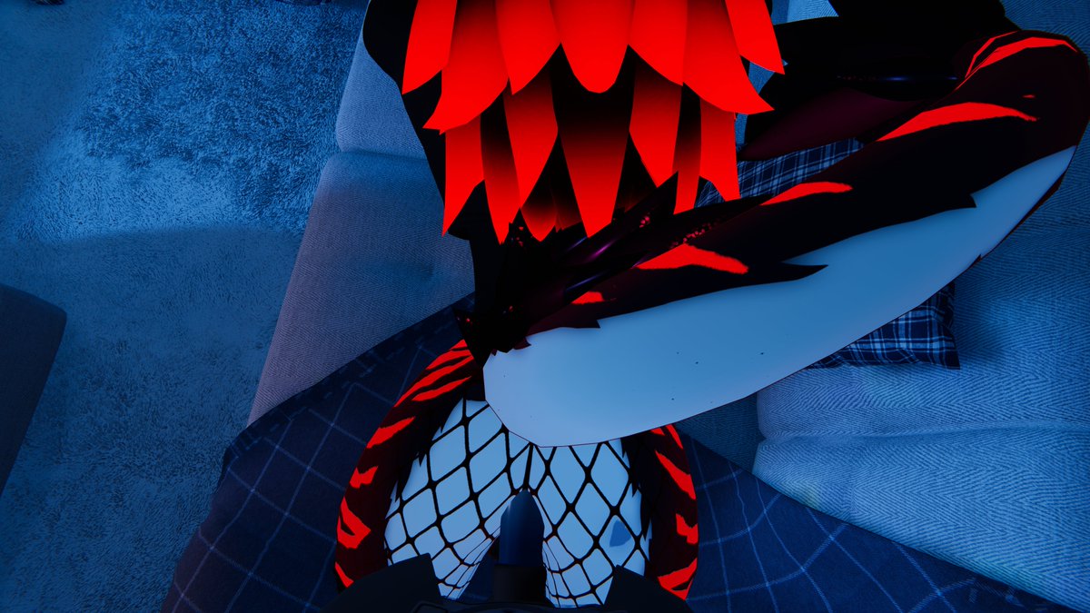 DrSh1n's tweet photo. Nothing like a good stuffing to end the night~ (3/3)

Photos taken by @SlyfoxxxAD 💙

#vrc #furry #nsfw #maybe #novabeast https://t.co/v73eWGhlej