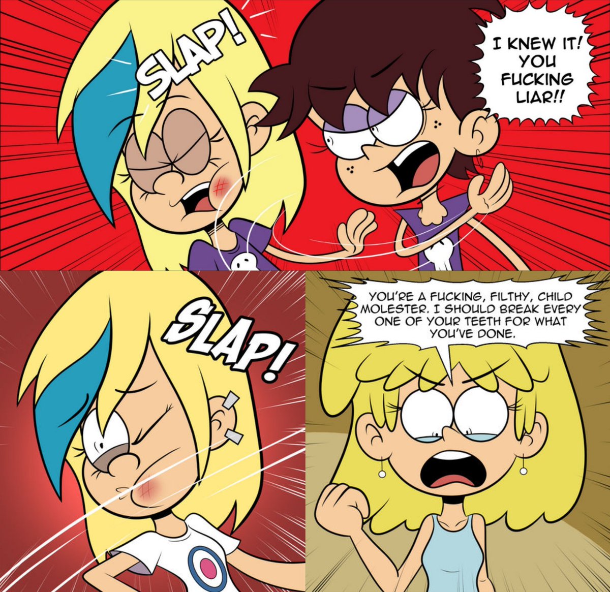 w_random04's tweet photo. por cierto, las 2 hermanas que hice un tributo de ellas por lincoln hace años, terminarian ellas cacheteando a la PDF
#theloudhouse #samcoln #samsharp #loriloud #lunaloud #comic https://t.co/VtrrFQR8cs