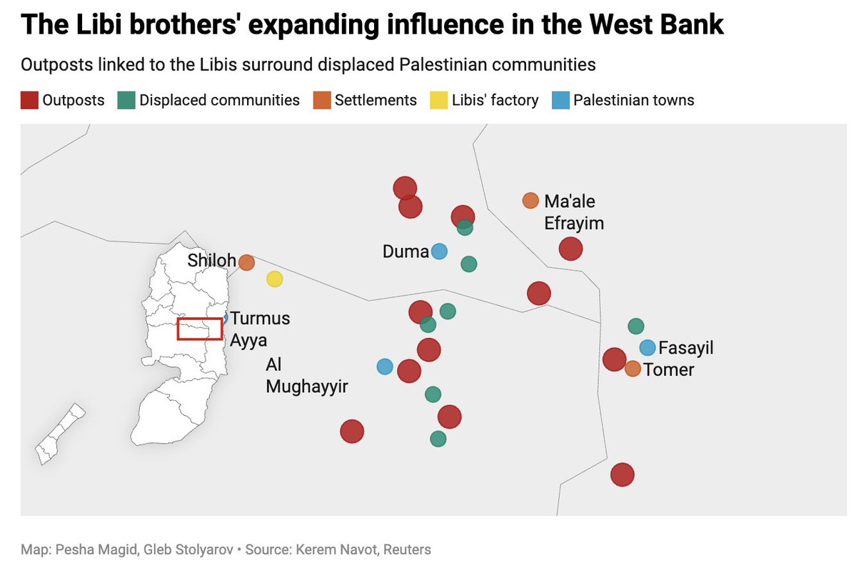 steve_hanke's tweet photo. According to Reuters, two Israeli brothers, Eliav and Harel ‘Coco’ Libi, have built a settlement empire in the occupied West Bank. The brothers are mass-producing prefabricated buildings to facilitate the seizure of Palestinian land. The Israeli government rewards them with grants, military contracts, and official recognition.

ISRAEL IS SIMPLY PROMOTING AND OUTSOURCING THEFT IN THE WEST BANK.