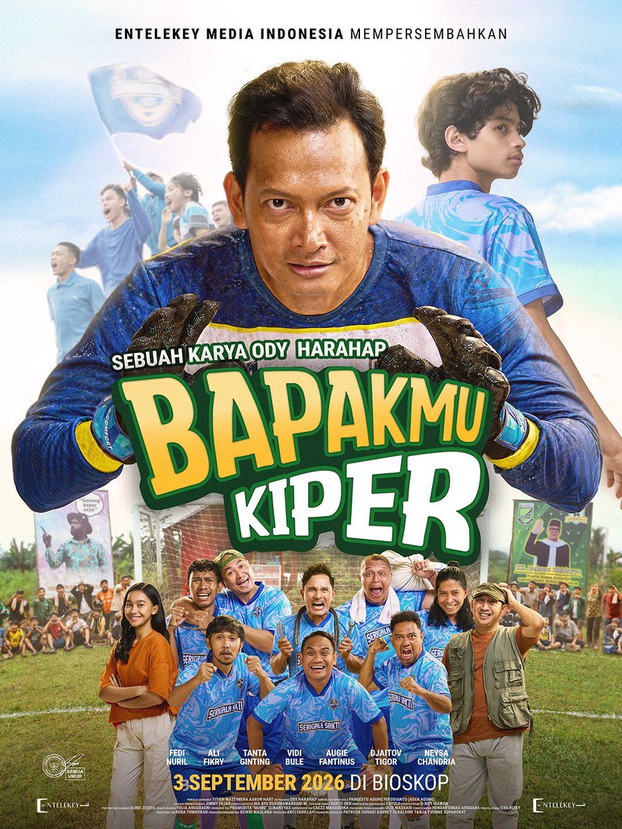 ZYRProduction's tweet photo. Berikut review gua untuk film:
🎞️ Bapakmu Kiper

Premis | Sound | Props | Interest:
7/10✨

Chemistry | Visual | Directing | Comedy | Drama:
6/10✨

Pacing | Character | Ending | Acting | Ambience:
5/10✨

Enjoyment:
4/10✨

Story | Storyline:
3/10✨

---
Overall: 5.1/10✨✨✨ https://t.co/CaSToyiUNS