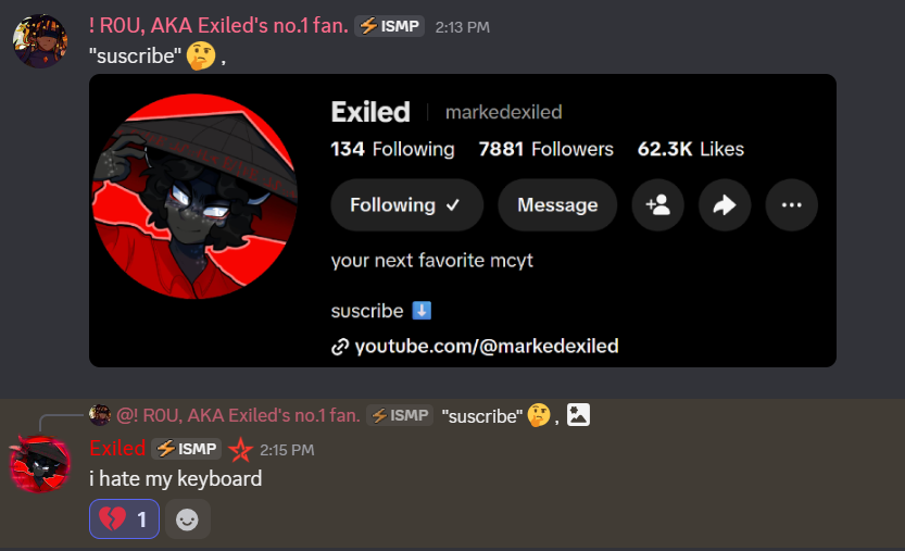 r0umayssaa's tweet photo. I think exiled hates his keyboard chat. https://t.co/NLiOETyjlV