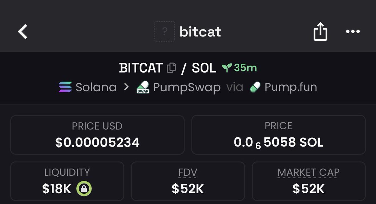 gems_shark's tweet photo. Watch your entry on $BITCAT
Note: high risk gamble

Ca, CsaCDAnxVNc83eNxwyi6d4rKWyEcy68Xwf1g9ys6pump https://t.co/b5sLUOQsnz
