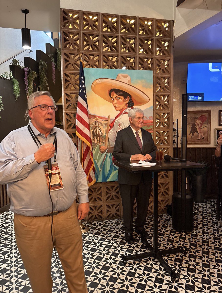 WisGOP's tweet photo. Wisconsin Republicans kicked off the historic 2026 RNC Midterm Convention with Speaker Newt Gingrich, Congressmen Steil and Grothman, and WI07 Candidate Michael Alfonso! https://t.co/5xzjJO9MS6