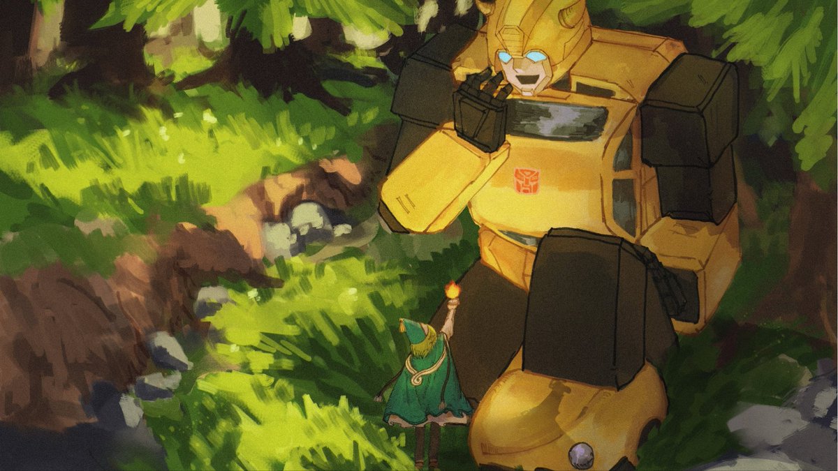 iime_mori_'s tweet photo. just gonna upload old crossover here. i think bumblebee and coco could be friends hehe https://t.co/tQXzGu71Jn