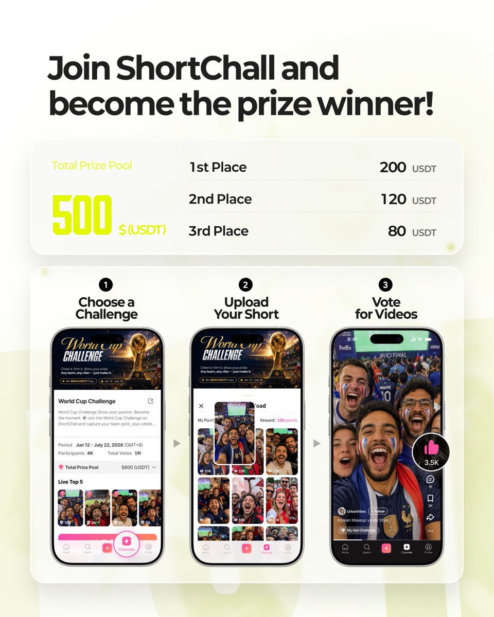 ShortChall's tweet photo. wym I can get paid for saying hello? 

show us how you say hello and win USDT 💰

☕ SAY HELLO Challenge 
🏆 $500 USDT Prize Pool 
📅 Aug 9 – Oct 9  

Your hello could be worth more than your morning coffee 🫢

#ShortChall #Sayhello #USDT #Challenge #CreatorRewards https://t.co/v07pl96zPx