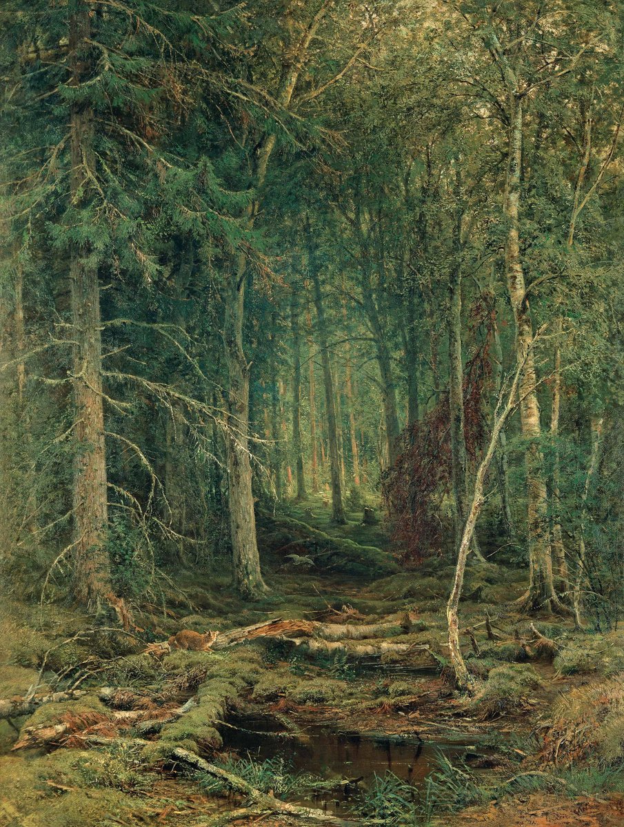 DailyClassicArt's tweet photo. Ivan Shishkin - "Backwoods" (1872) https://t.co/are3iree4z