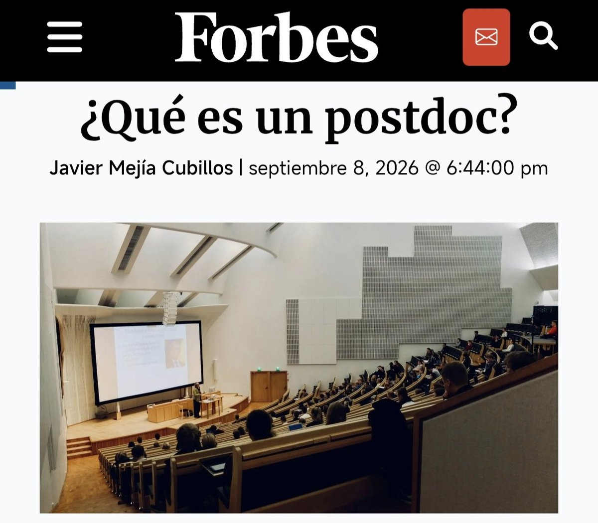 JavierMejiaC's tweet photo. La academia tiene prácticas y códigos extraños. 

En esta columna hablo de uno de ellos, uno que incluso dentro de la academia misma suele ser mal entendido: la figura del postdoctorado

https://t.co/bFbnhbfszd https://t.co/UFdU76T6bF
