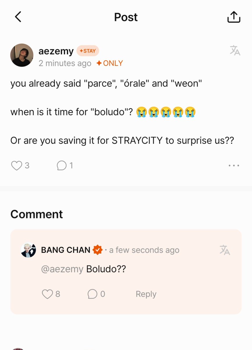 iB0RNFREAK's tweet photo. CHICAS ME CONTESTÓ BANGCHAN EN FANS Y ACABA DE DECIR LA PALABRA BOLUDO POR ÑRIMERA VEZ EN LQ VIDA GRACIAS A MI ESYOY TEMBLANDO https://t.co/8vWtCcNsN7