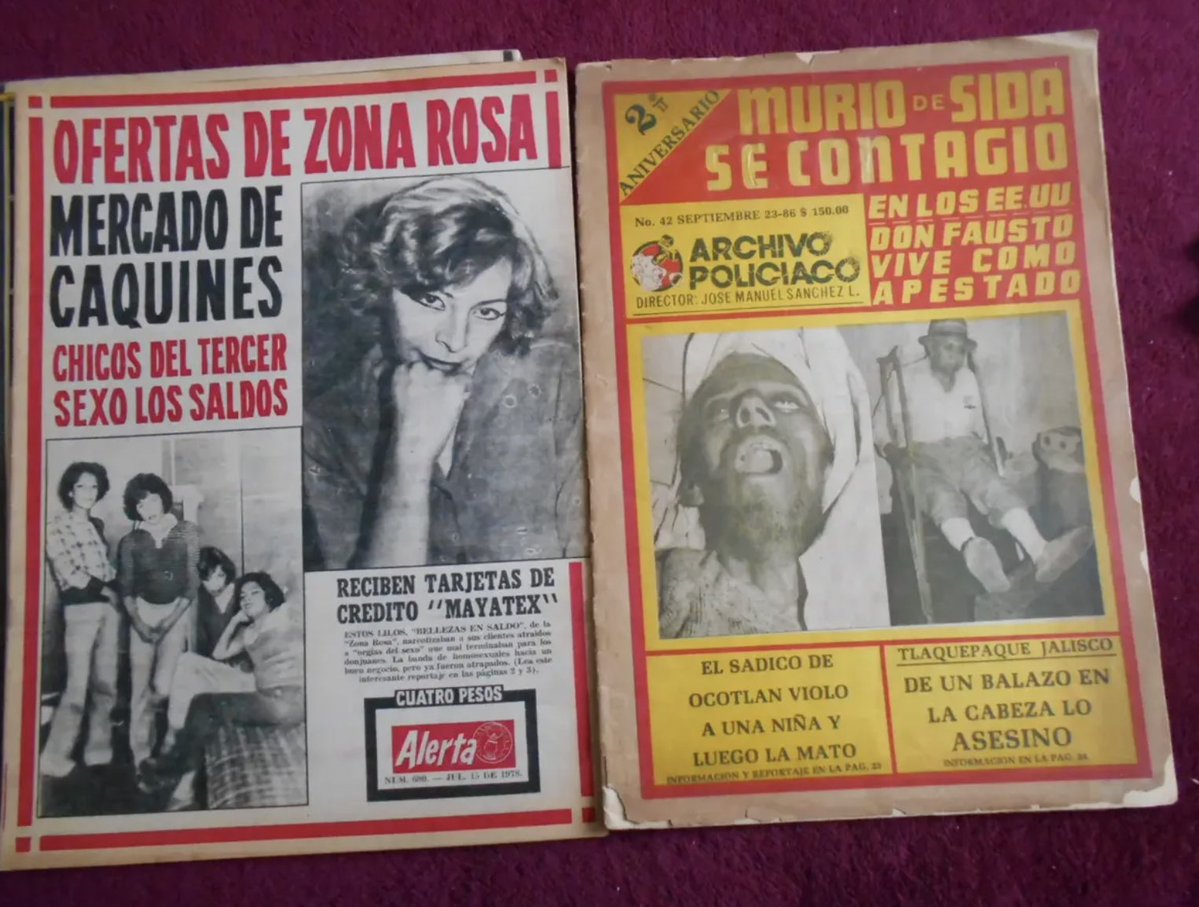 PaveloRockstar's tweet photo. No, mi persona LGBT.  

En los 80 no te verías con chamarra de colores con triángulos de neón de fondo.

Estarías siendo golpeado por las autoridades afuera de alguna reunión, serías parte de la estadística de muertes por sida y se estarían burlando de ti en los medios así: https://t.co/RMhG1wiFge