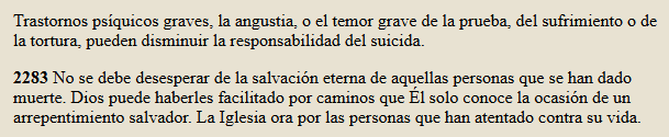 JuanFon03729761's tweet photo. La gente no católica tiene que entender que nosotros no creemos que el suicidio sea pecado imperdonable. Bien es sabido que solo hay uno.

Esto es lo que dice el Catecismo de la Iglesia Católica. Por favor, informarse más https://t.co/FPoRWFZYVS