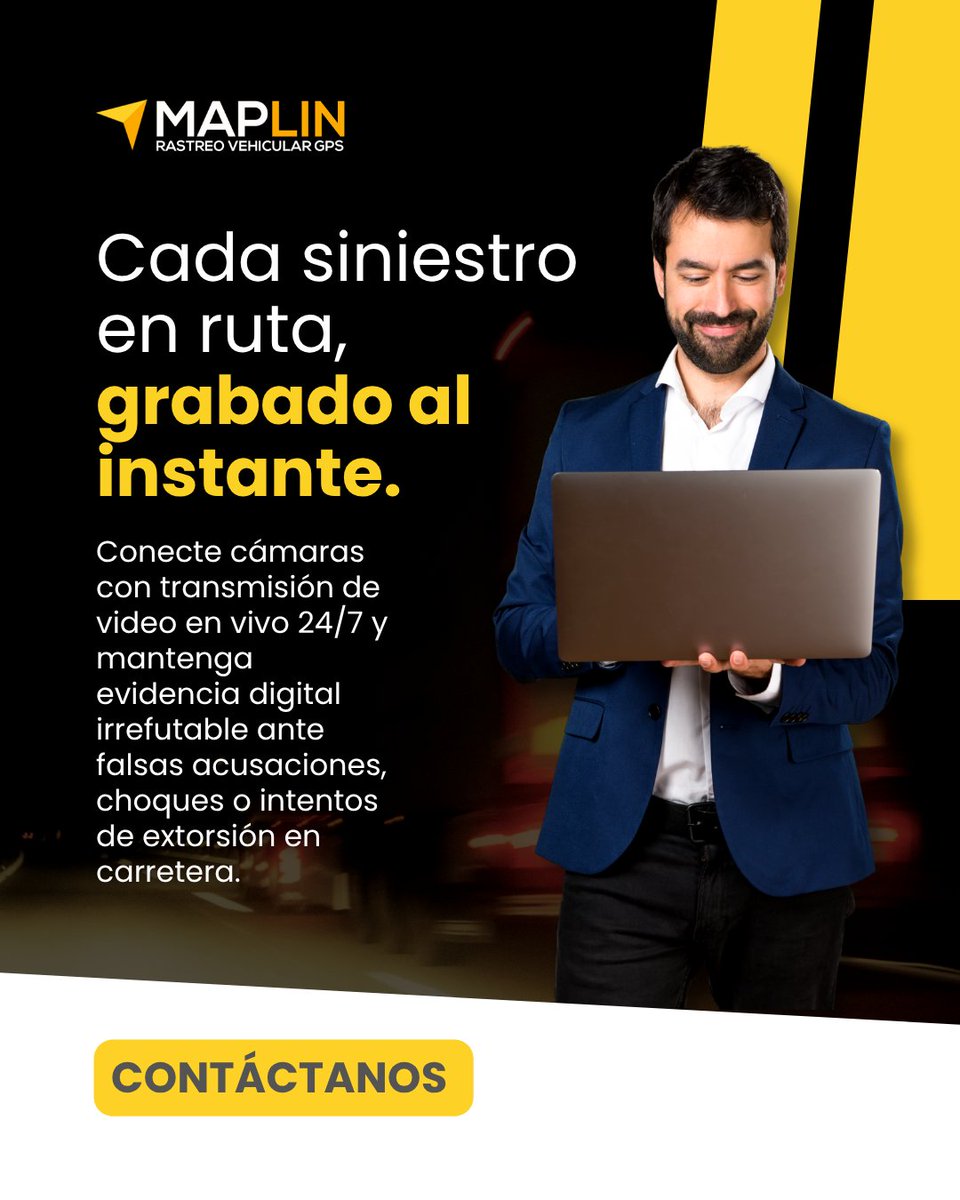 MaplinGps's tweet photo. La carretera está llena de imprevistos, pero tu empresa no tiene por qué arriesgarse. 📹🛰️

Protege a tus operadores y obtén evidencia irrefutable ante cualquier siniestro o intento de extorsión con la video-telemetría en vivo de MaplinGPS. https://t.co/jKlvFfG7F7
