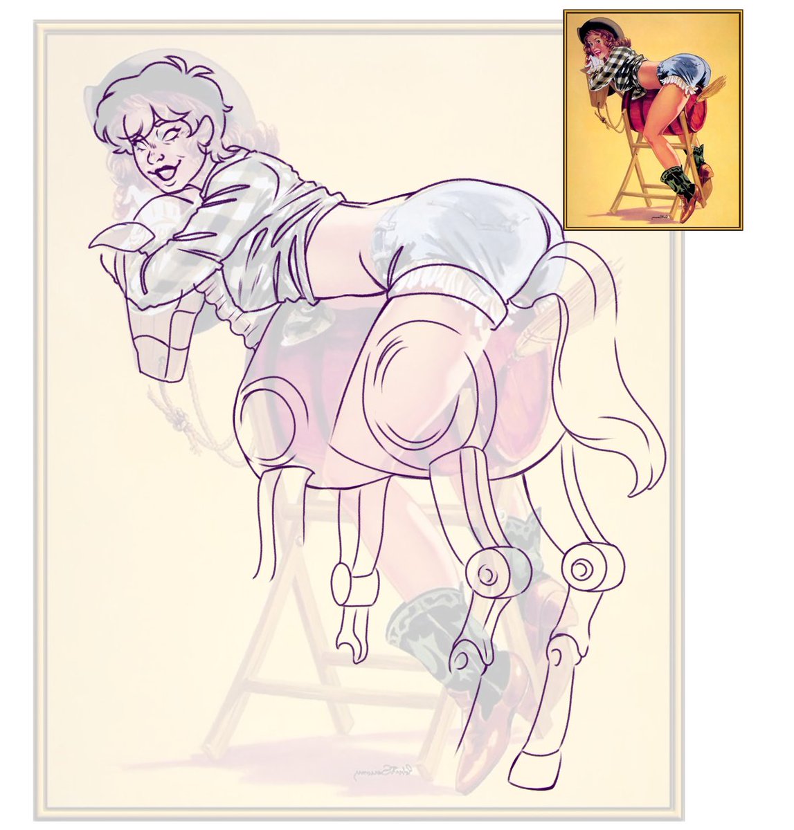 MmarciALT's tweet photo. Fallout Pin up WIPS #nsfw #art #fallout https://t.co/K5CfJXFicz