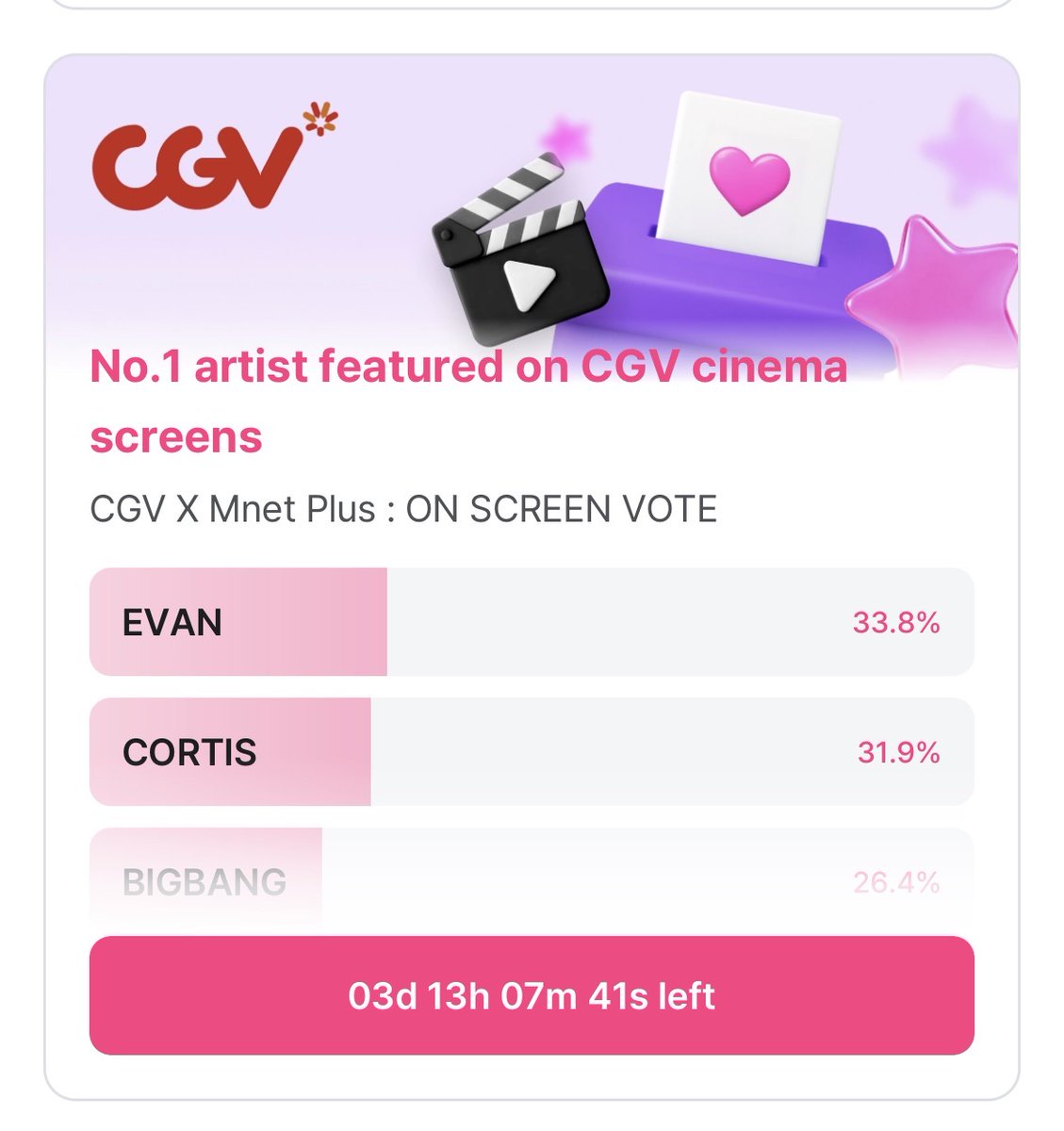EvanVoting's tweet photo. [🗳] MNET PLUS: ONGOING VOTING POLLS

EVERS! Please collect as many Mple points as you can and vote for EVAN in these polls:

• CGV X MNET PLUS:
🔗: https://t.co/Rp7fza6cgX?…
🎯: 1st
🗓: Sept 12 - 23:59 PM KST

• SEPTEMBER COMEBACK ARTIST VOTE.
🔗: https://t.co/Rp7fza6cgX?…
🎯: 1st 
🗓: Sept 20 - 23:59 PM KST

TO COLLECT:
✅️ Daily Check-in
✅️ Watch Ads

#EVAN #에반 @h_evva_n @evan_officialJP
