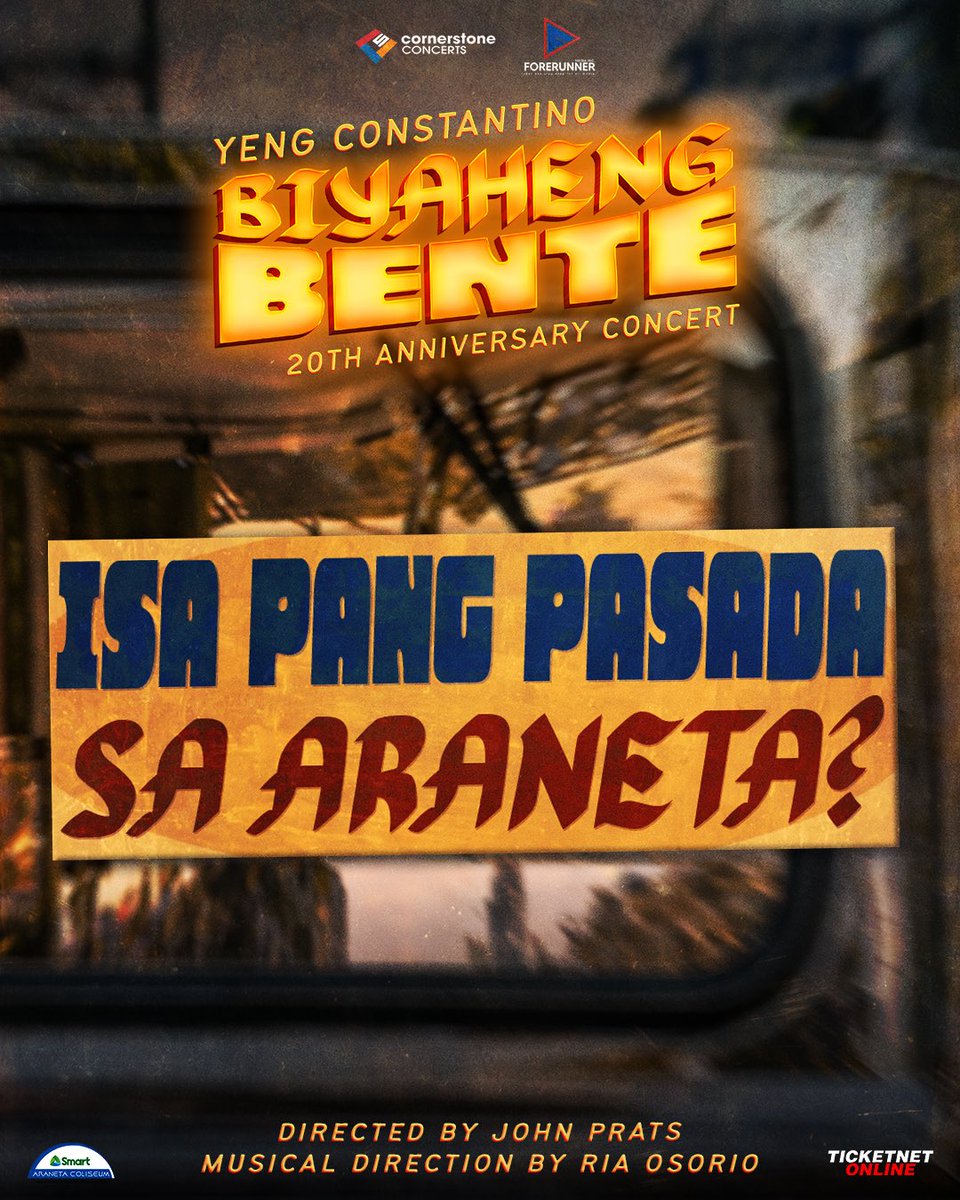 YengPLUGGEDin's tweet photo. Isa pa? 🫣

✅BIYAHENG BENTE - DAY 1
✅BIYAHENG BENTE - DAY 2
⬜ BIYAHENG BENTE -?

Grabe kayo! 🥹

BIYAHENG BENTE 
Live at The Big Dome
Directed by John Prats
Musical Direction by Ria Osorio

#YengConstantino
#JohnPrats
#BiyahengBente
#CornerstoneConcerts https://t.co/0yAGI1GenE